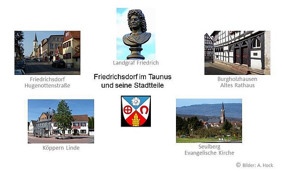 Friedrichsdorf im Taunus und seine Stadtteile 