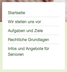 Übersicht Navigation Screenshot